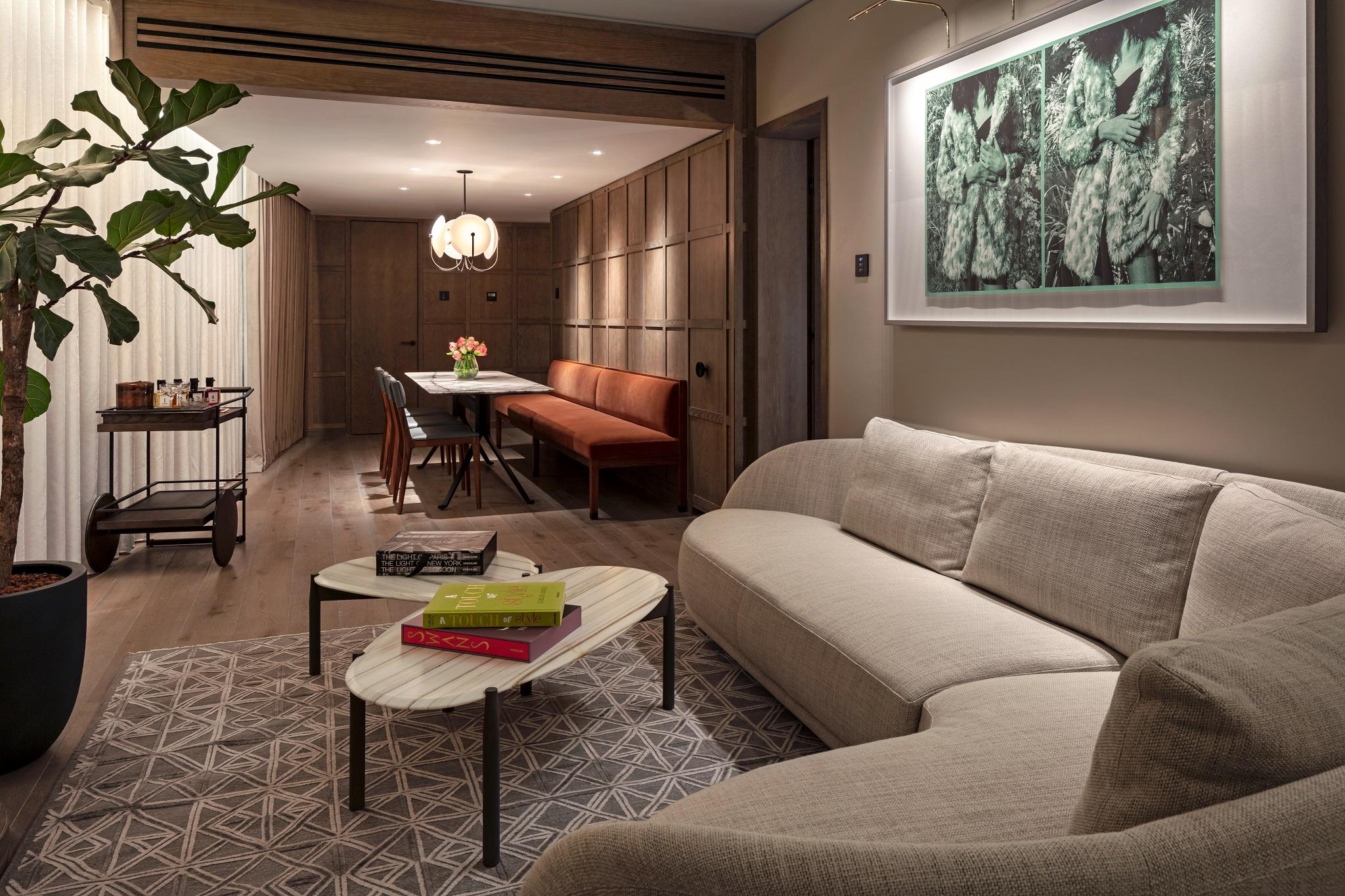 Hotel The Londoner Esterno foto A living room in a residential apartment