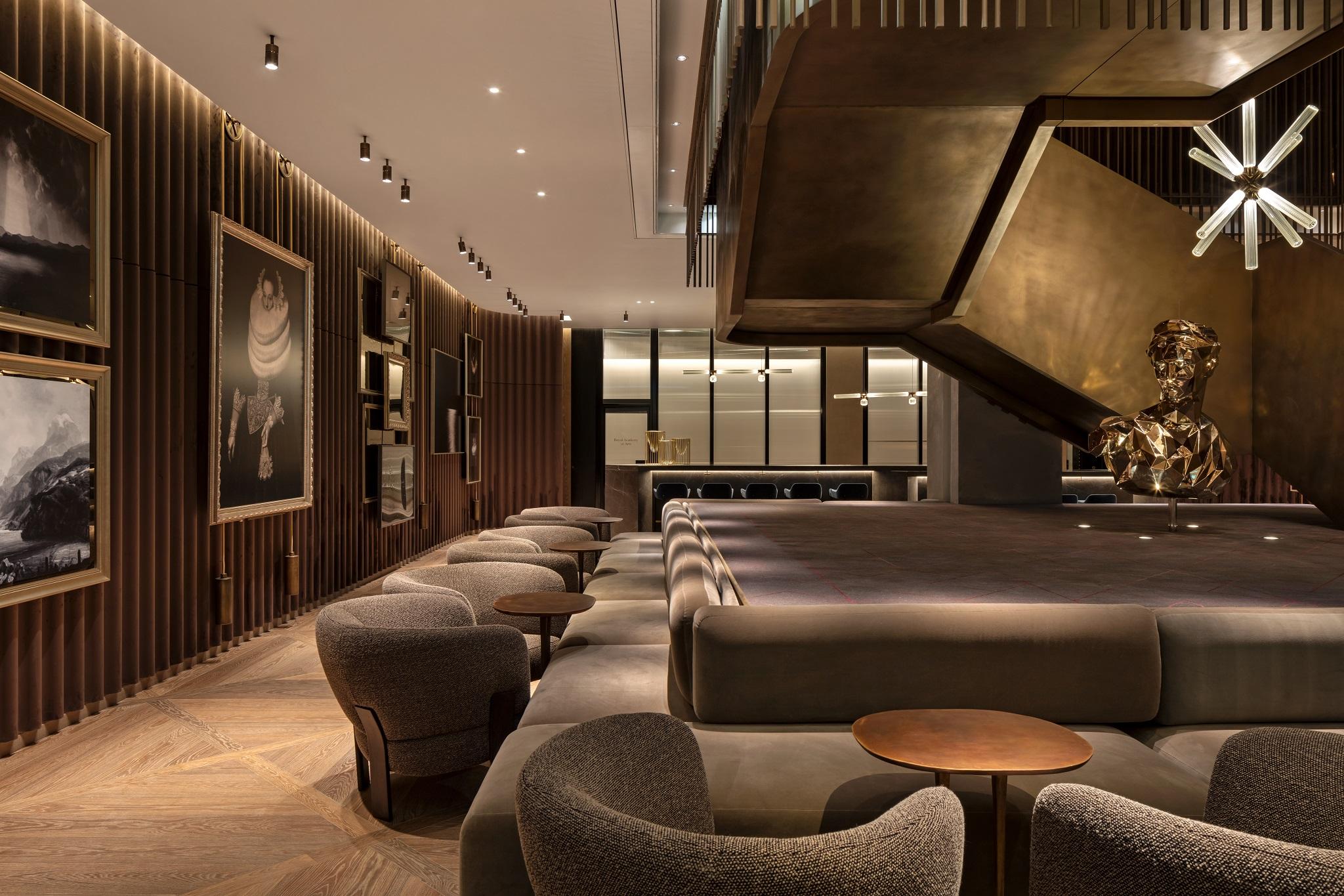 Hotel The Londoner Esterno foto The interior of the lounge